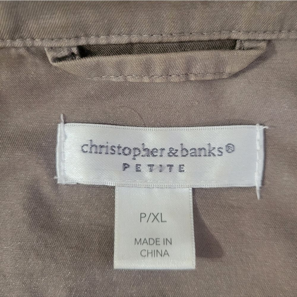 Christopher & Banks Women's Taupe Tan Lightweight Unlined Jacket - Picture 2 of 16